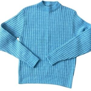 Esprit Men or Ladies Gorgeous Color Light Blue Thick Ribbed Cozy Warm Sweater